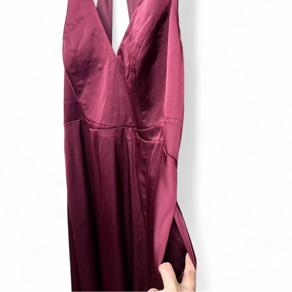 Azazie Burgundy Maxi Dress - Picture 6 of 10
